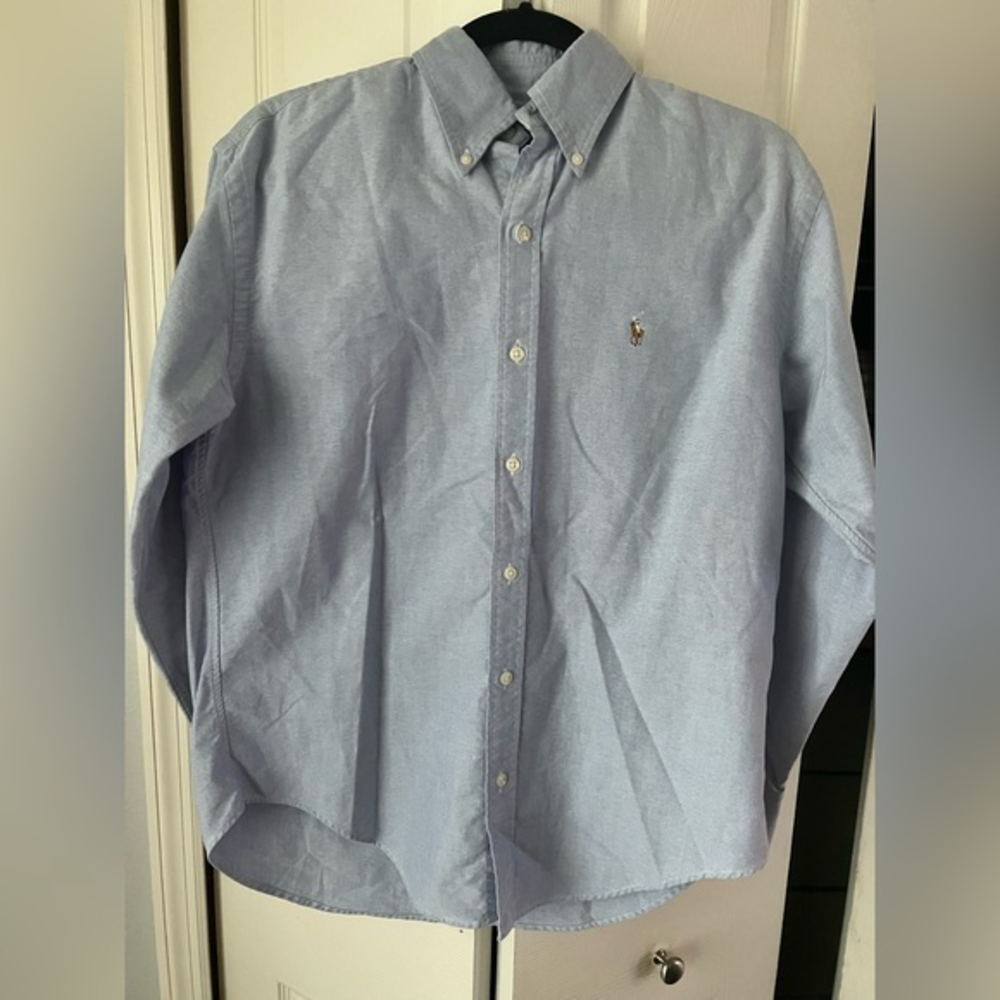 Ralph Lauren Sport Light‎ Blue Long Sleeve Collar Button Down 4